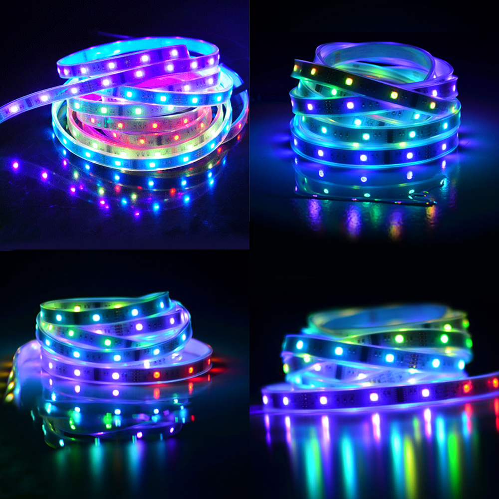 LPD6803 DC12V 150LEDs  RGB Series Flexible LED Strip Lights, Programmable Pixel Full Color Chasing, Indoor Use,  16.4ft Per Reel By Sale